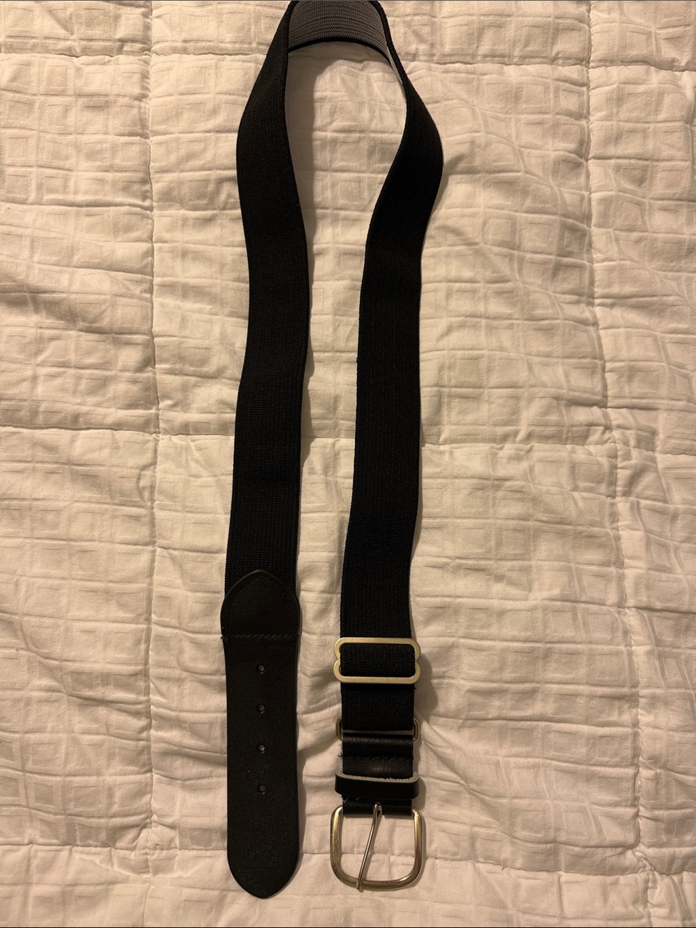 Men/womens Softball or Baseball Black Webbed Belt Strap - Adjustable Carry Strap